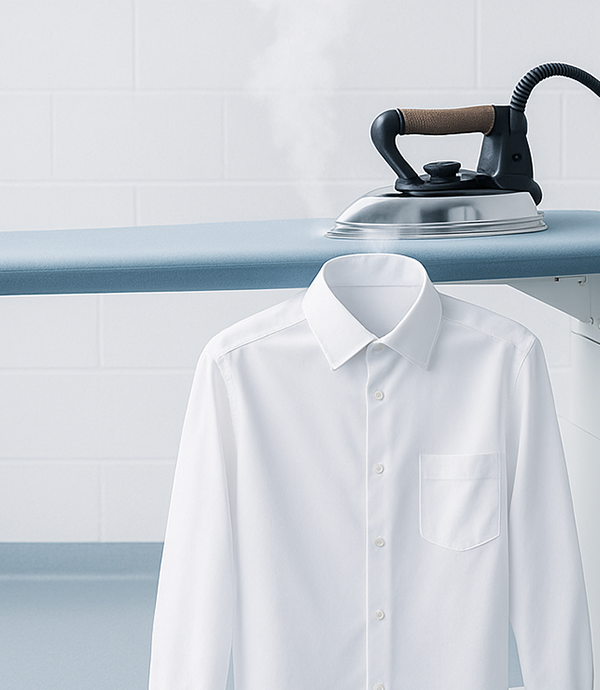 Engomadoria profissional de roupa — Lavandaria Bolinhas de Algodão